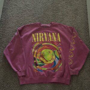nirvana urban outfitters crewneck size small/medium